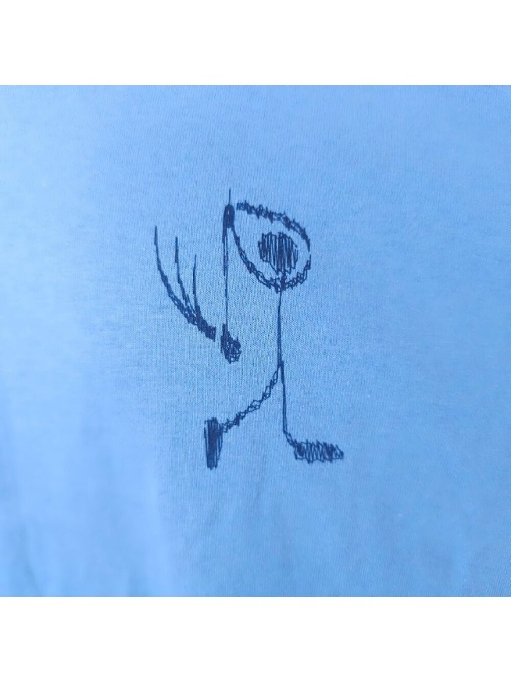 Vintage Golf T Shirt Mens Size XL Blue Y2K Stick Figure - Picture 3 of 7